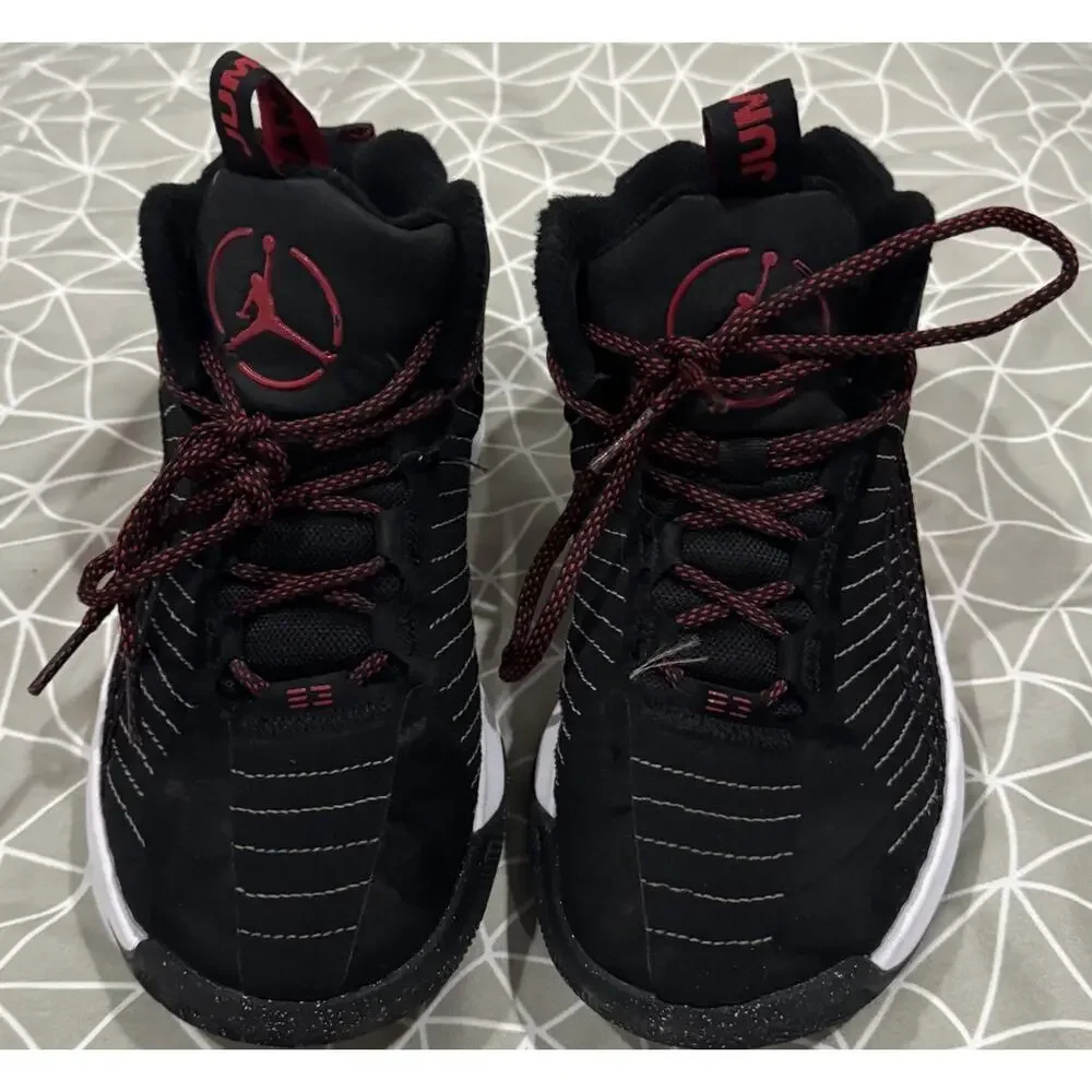 Nike Jordan Jumpman 2021 CQ4021-006 Black Red Basketball Shoes 7.5